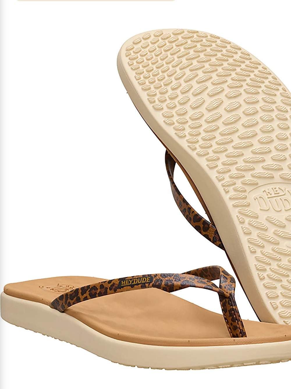 Hey Dude Maui Breeze Leopard Print Flip Flops. Great shape. Size W9 = Women’s 9 - Picture 15 of 16
